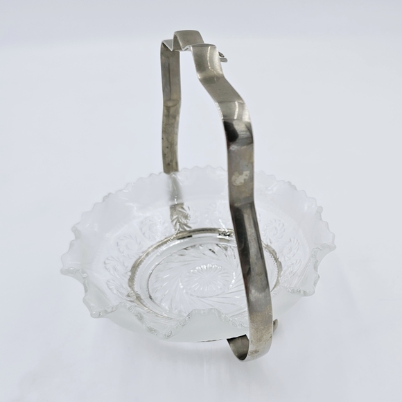 Vintage 2 Pc Chromium Plate & Glass Olive/Relish Dish Sheffield England - Picture 3 of 9